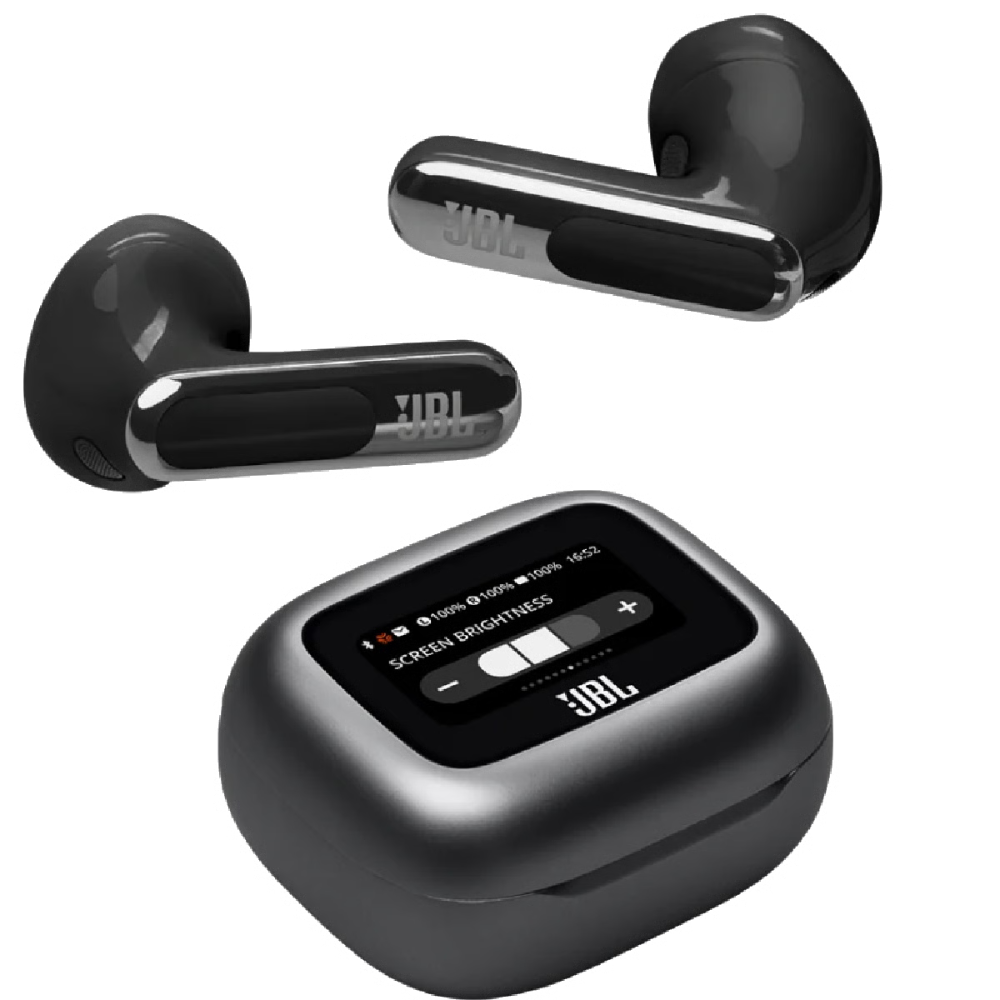 אוזניות אלחוטיות עם מארז טעינה חכם JBL Live Flex 3 TWS ANC IP54 - צבע שחור שנה אחריות ע"י - יבואן הרשמי