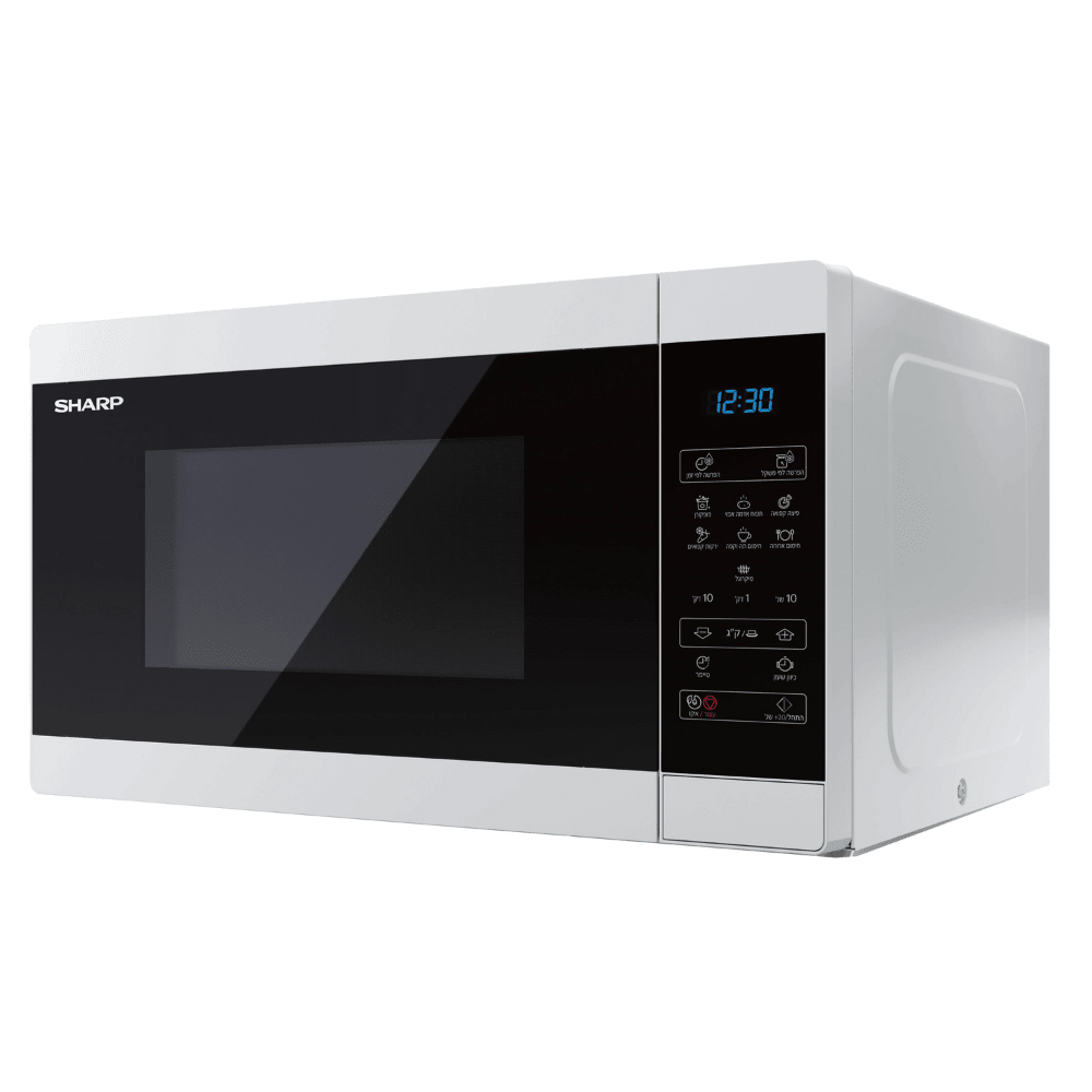 מיקרוגל בנפח 23 ליטר שחור בשילוב לבן שארפ דגם Sharp R-703W - K.B.V