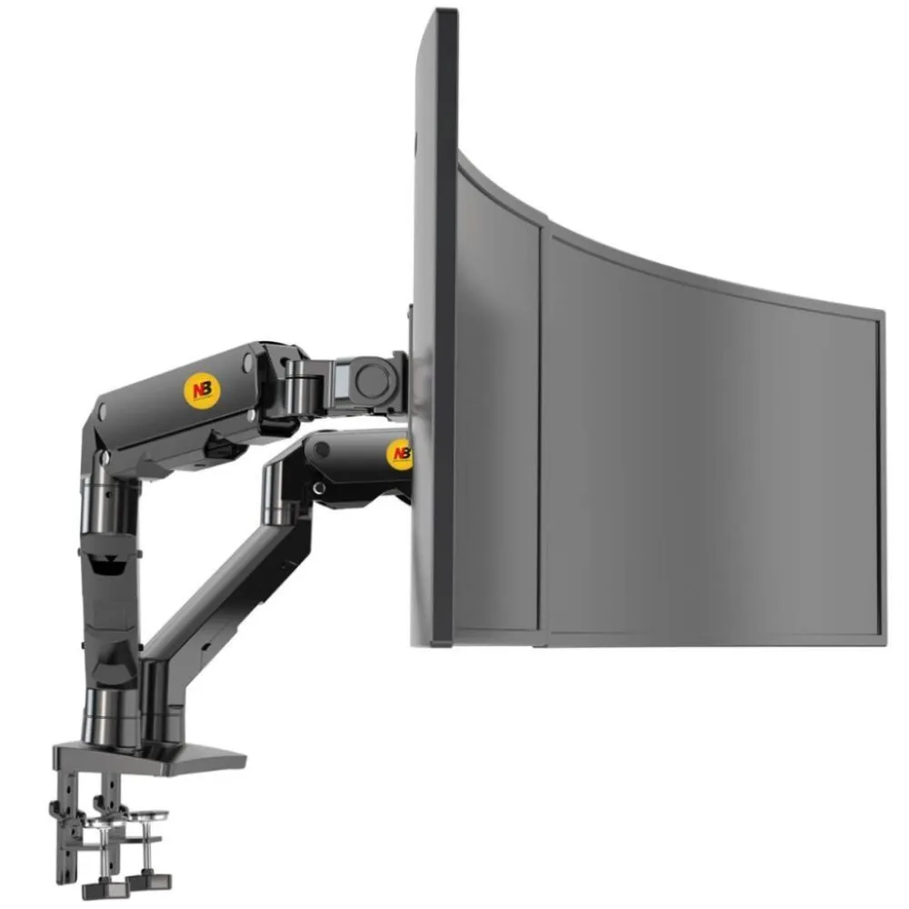 זרוע כפולה ארוכה ל2 מסכי מחשב בגודל 27″ עד 34″ NB - North Bayou NB-G65 - יבואן רשמי
