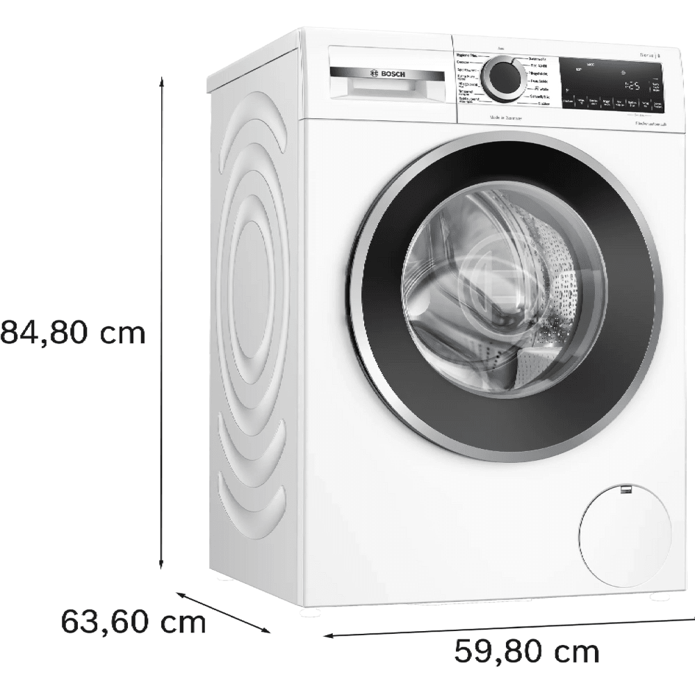 מכונת כביסה פתח חזית 9 ק"ג Bosch WGG244120 במהירות 1,400 סל"ד תוצרת גרמניה - צבע לבן - K.B.V