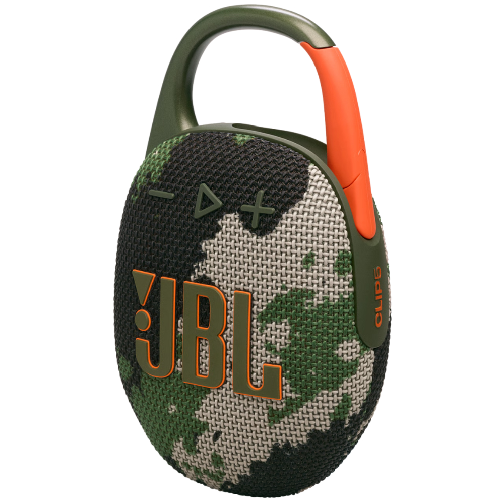 רמקול אלחוטי JBL Clip 5 IP67 7W - צבע ירוק צבאי שנה אחריות ע"י - יבואן הרשמי