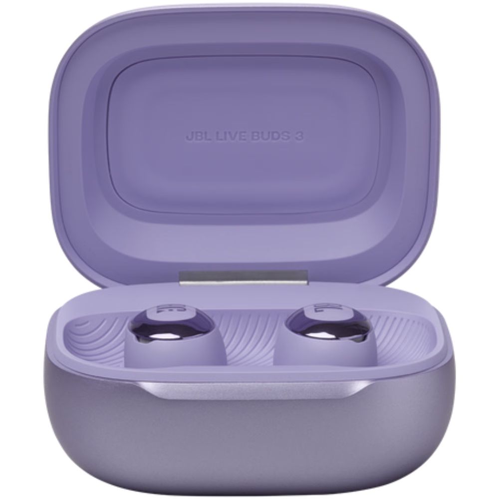 אוזניות אלחוטיות JBL Live Buds 3 - צבע סגול שנה אחריות ע"י - יבואן הרשמי