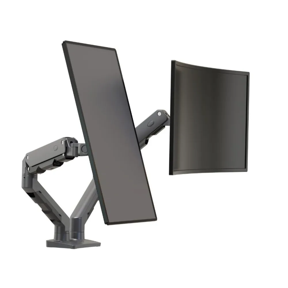 זרוע כפולה ארוכה ל2 מסכי מחשב בגודל 27″ עד 34″ NB - North Bayou NB-G65 - יבואן רשמי
