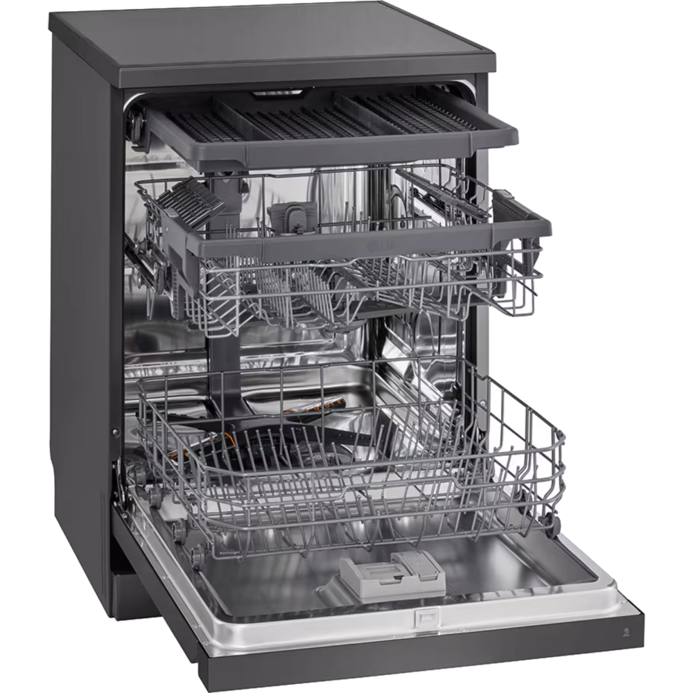מדיח כלים רחב 14 מערכות כלים LG DFC513FM - גימור נירוסטה מושחרת - יבואן רשמי