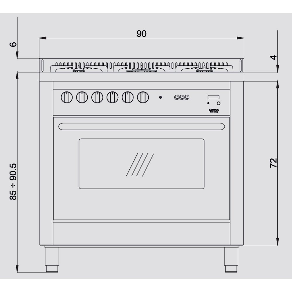 תנור אפייה משולב 94 ליטר תוצרת איטליה אחריות נירוסטה דגם - LOFRA CSG96MFT תוצרת איטליה אחריות - יבואן רשמי