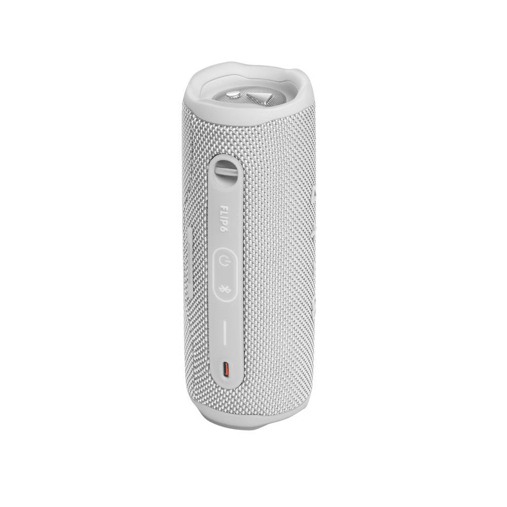 רמקול נייד אלחוטי JBL Flip 6 - צבע לבן - K.B.V