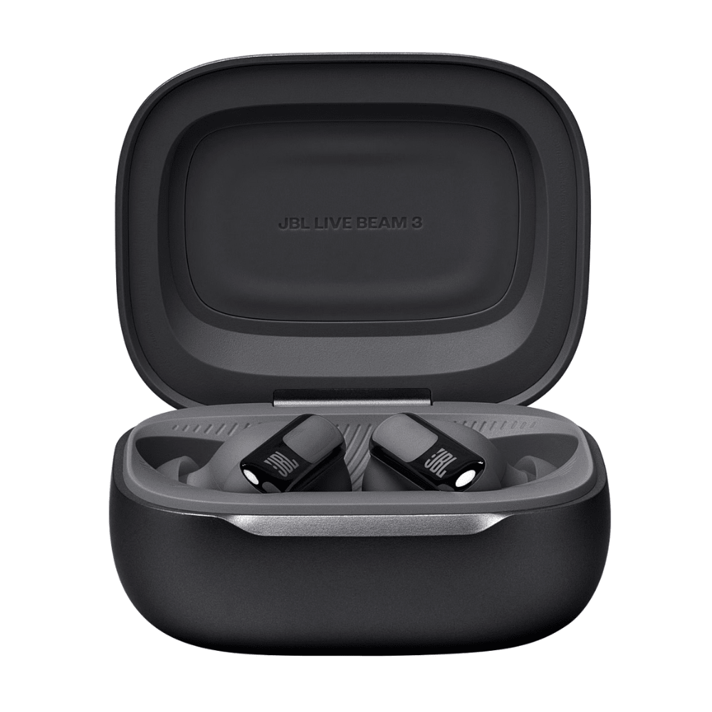 אוזניות אלחוטיות עם מארז טעינה חכם JBL Live Beam 3 TWS ANC IP55 - צבע שחור - K.B.V