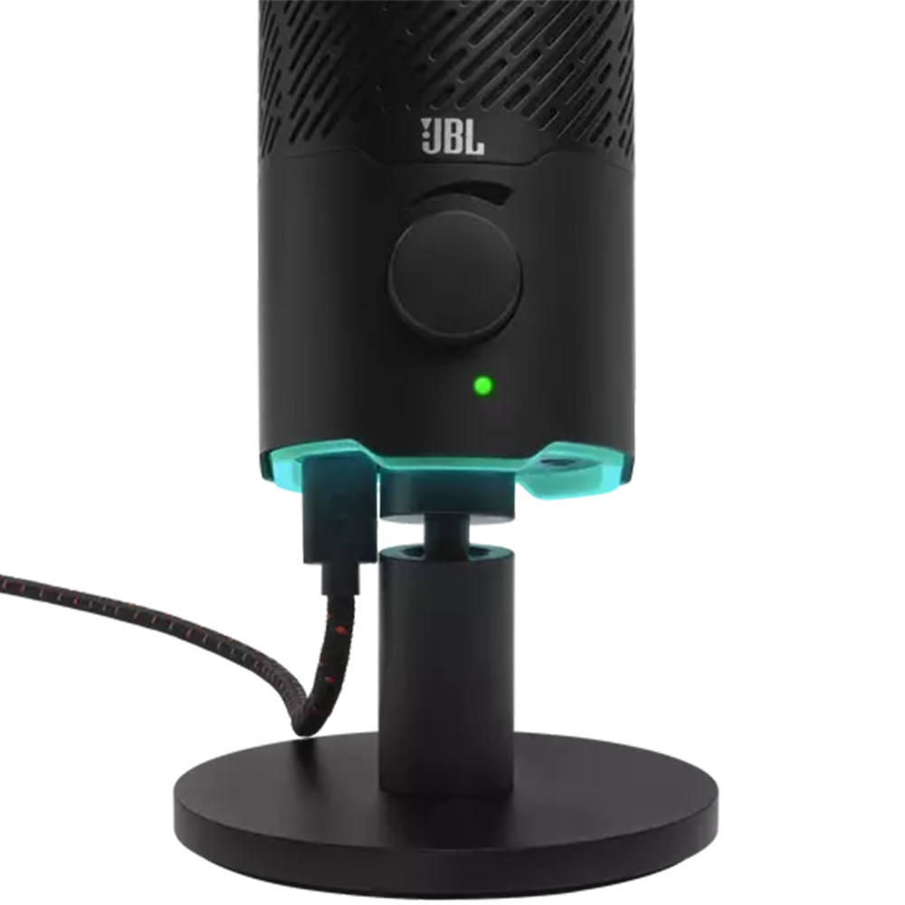 מיקרופון למחשב JBL Quantum Stream RGB - צבע שחור שנה אחריות ע"י - יבואן הרשמי
