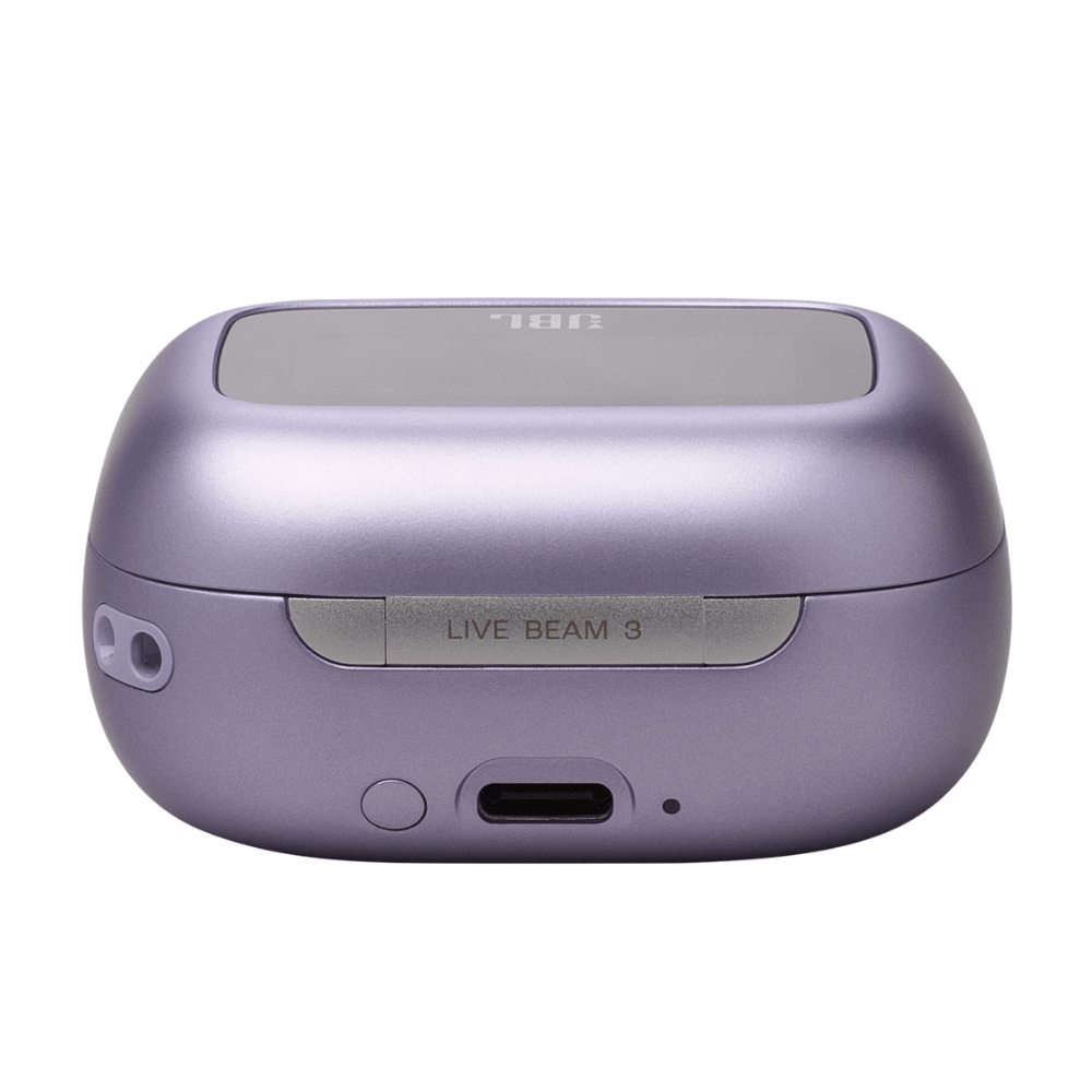 אוזניות אלחוטיות עם מארז טעינה חכם JBL Live Beam 3 TWS ANC IP55 - צבע סגול - K.B.V