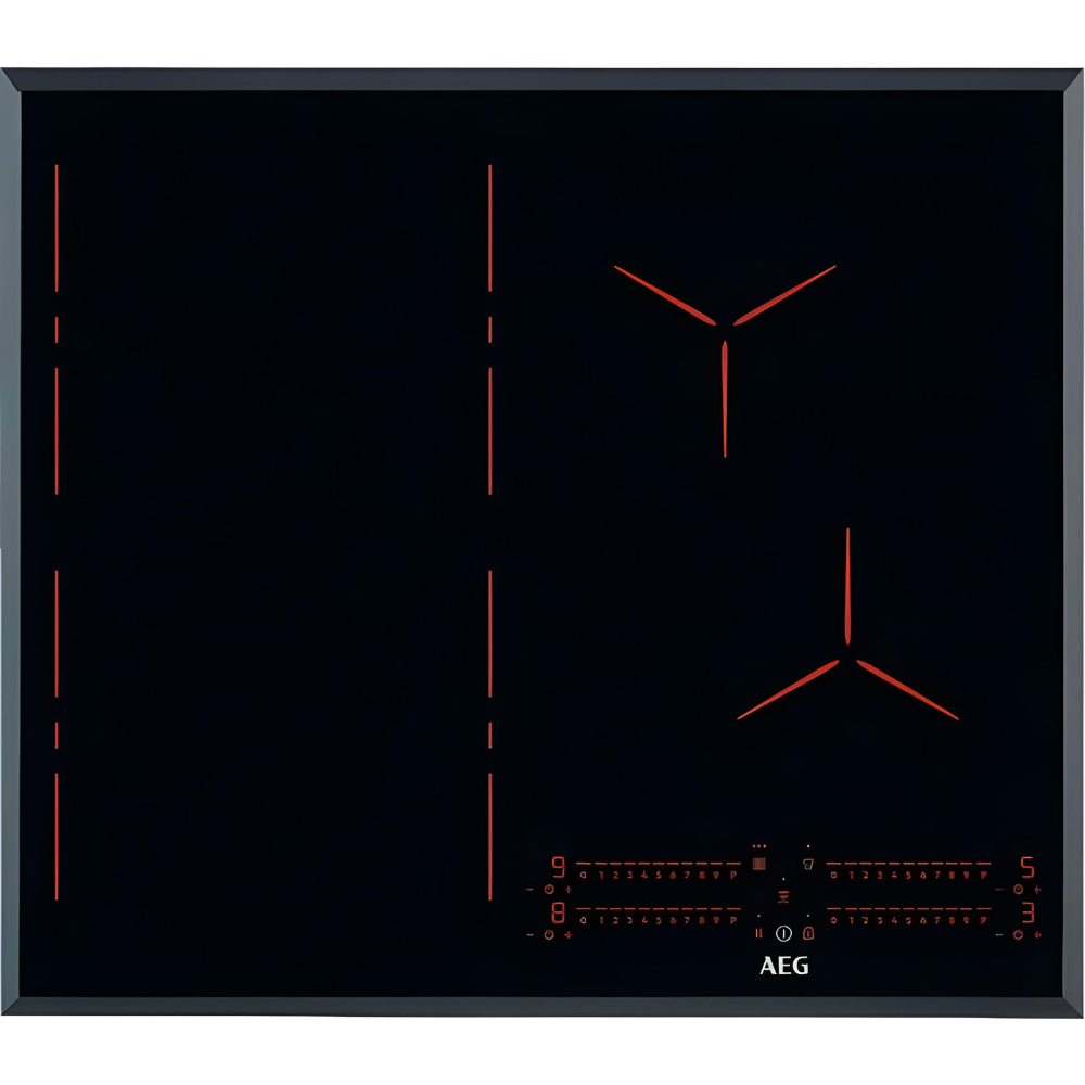 כיריים אינדוקציה 62 ס"מ IPE64571FB אאג AEG שחור עם מסגרת משופעת - יבואן רשמי