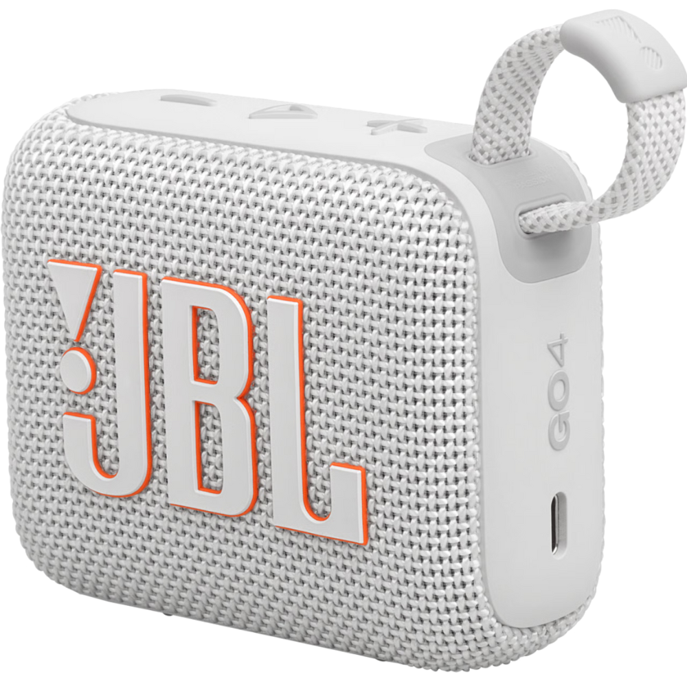 רמקול אלחוטי JBL GO 4 IP67 4.2W - צבע לבן שנה אחריות ע"י - יבואן הרשמי