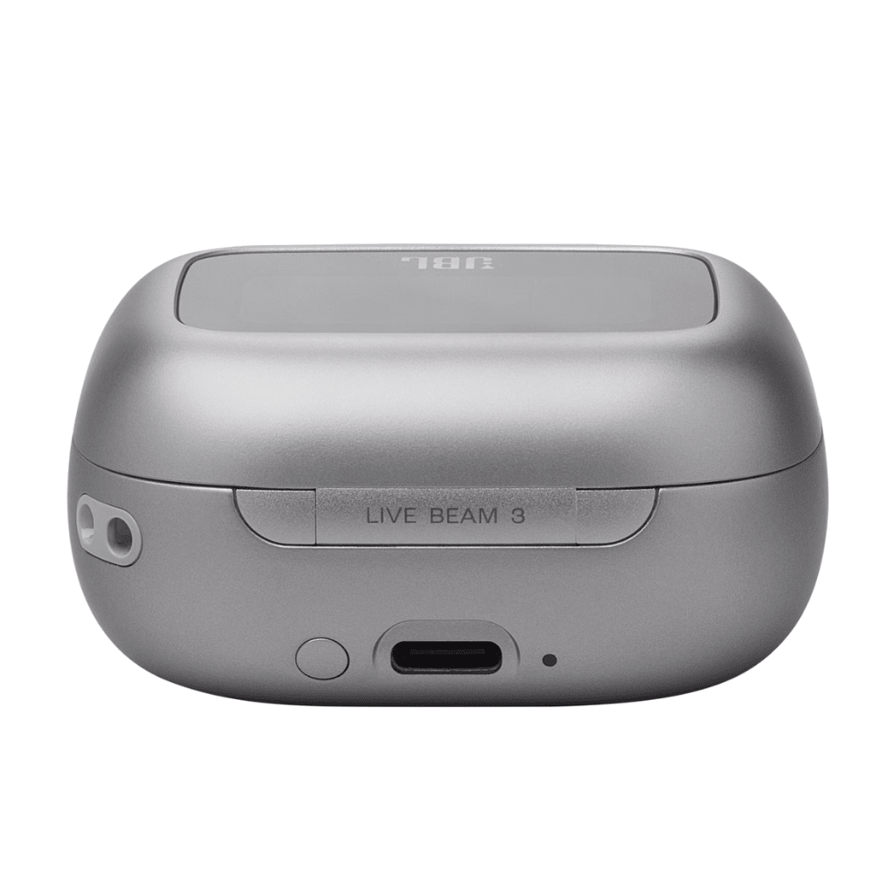 אוזניות אלחוטיות עם מארז טעינה חכם JBL Live Beam 3 TWS ANC IP55 - צבע כסוף - K.B.V