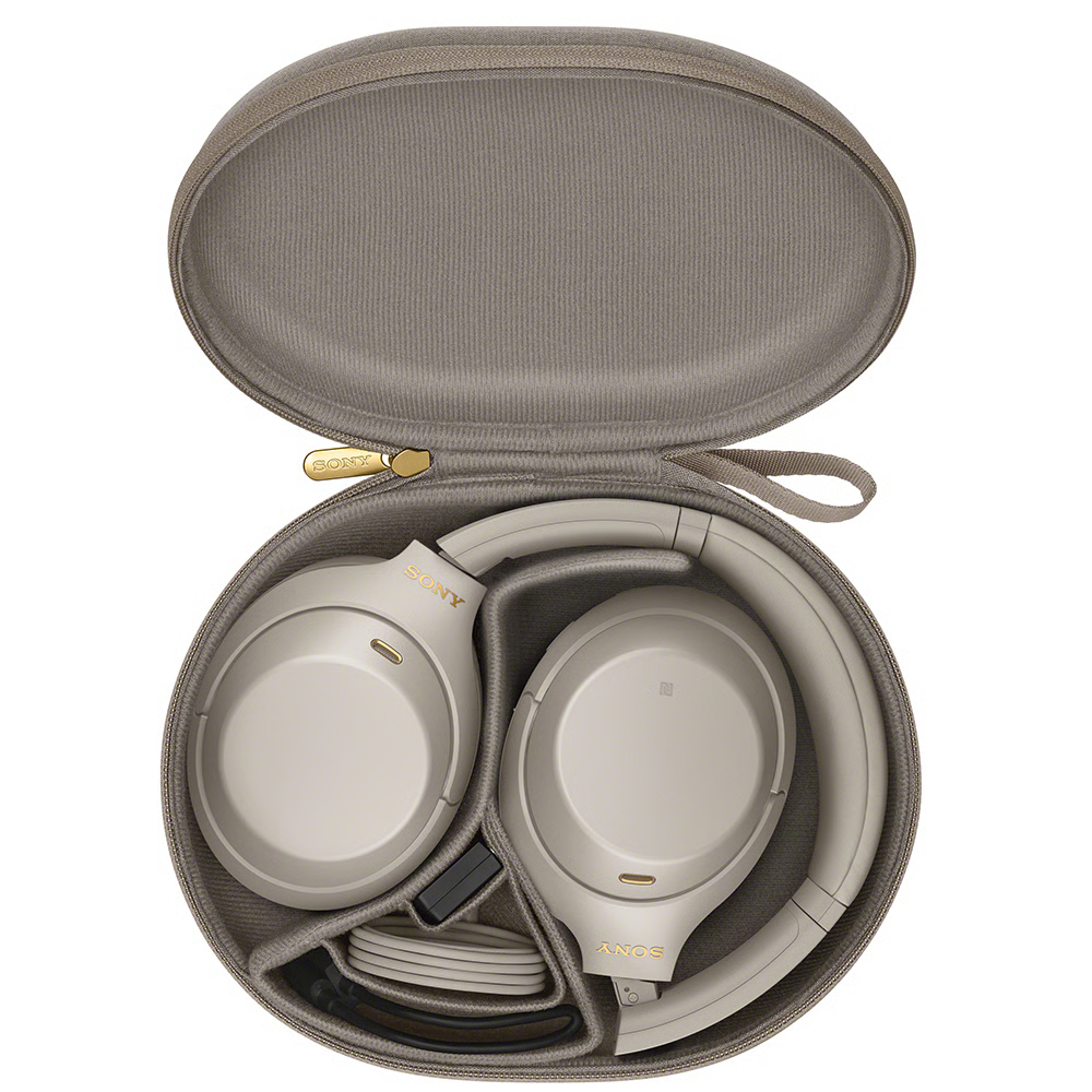 אוזניות אלחוטיות Sony WH-1000XM4 - צבע כסוף אחריות ע"י ידי - יבואן הרשמי