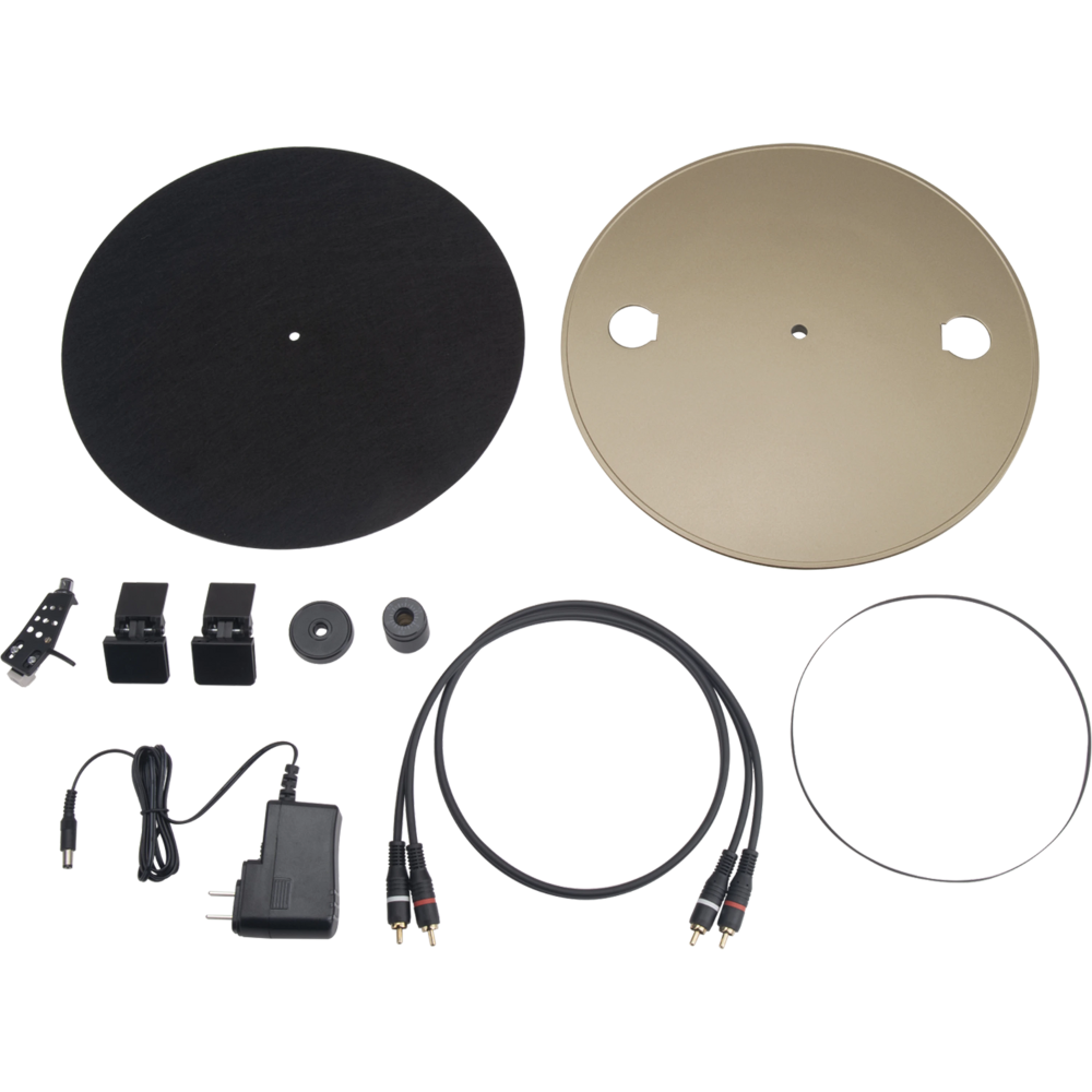 פטיפון מקצועי אלחוטי JBL Spinner Bluetooth - צבע זהב ושחור שנה אחריות ע"י - יבואן הרשמי