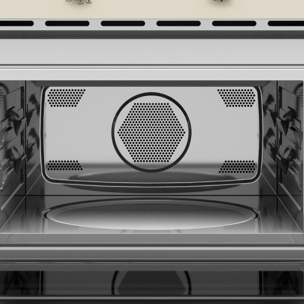 מיקרוגל בנוי קומפקטי בעיצוב כפרי MWR 32 Vanilla silver TEKA 3 פונקציות בישול - יבואן רשמי