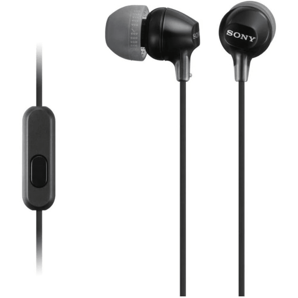 אוזניות חוטיות Sony MDR-EX15AP - צבע שחור - K.B.V