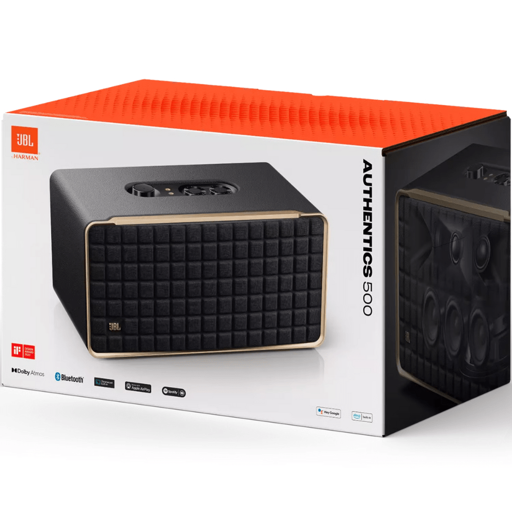 רמקול אלחוטי חכם JBL Authentics 500 270W - צבע שחור - K.B.V
