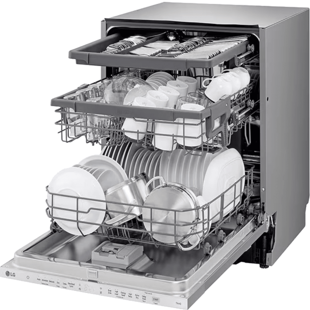 מדיח כלים רחב אינטגרלי מלא 14 מערכות כלים LG DBC513TS - K.B.V