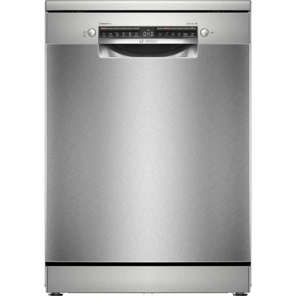 מדיח כלים רחב עומד Bosch Serie 4 SMS4HAI19Y - דמוי נירוסטה - תוצרת גרמניה - אחריות יבואן רשמי BSH