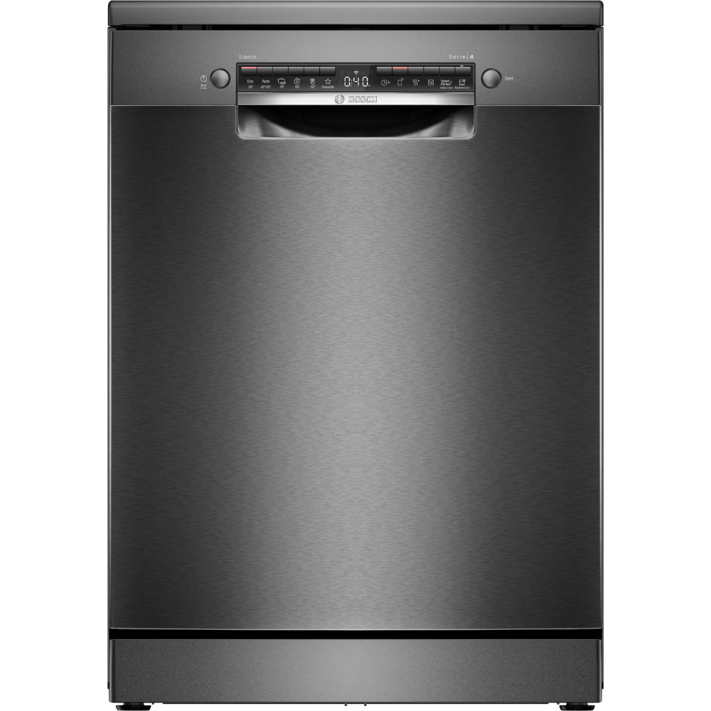 מדיח כלים רחב עומד Bosch Serie 4 SMS4HVC03E - צבע שחור - תוצרת פולין - אחריות יבואן רשמי BSH