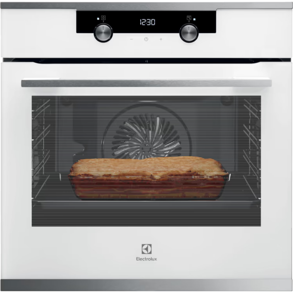 תנור בנוי 71 ליטר Electrolux EOH7427V תוצרת גרמניה - גימור לבן אחריות ע"י היבואן הרשמי