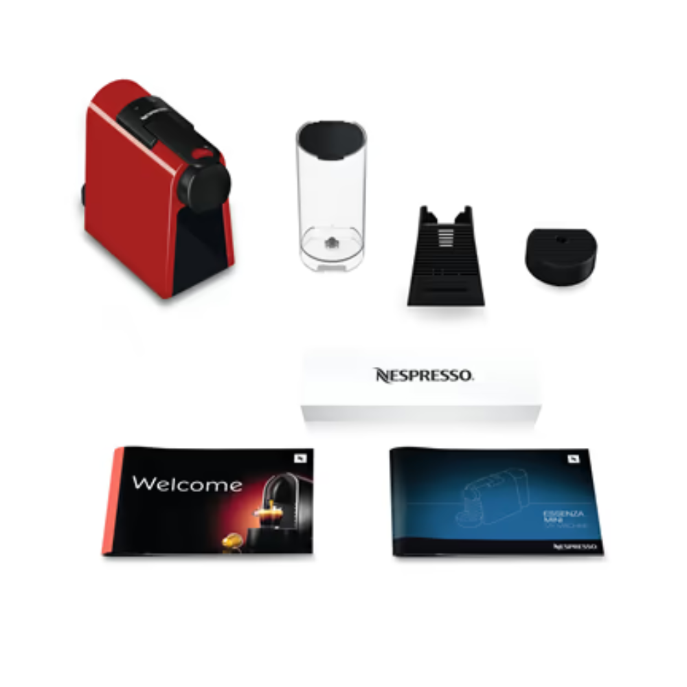 מכונת אספרסו NESPRESSO אסנזה מיני D30 אדום - אחריות יבואן רשמי
