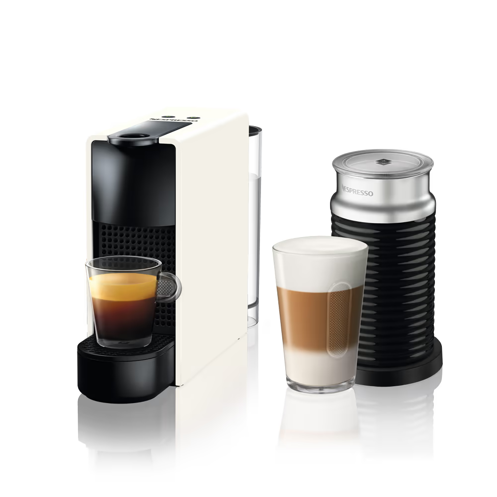 מכונת קפה Nespresso A3NC30-IL-WH-NE כולל מקציף - צבע לבן שנה אחריות ע"י היבואן הרשמי