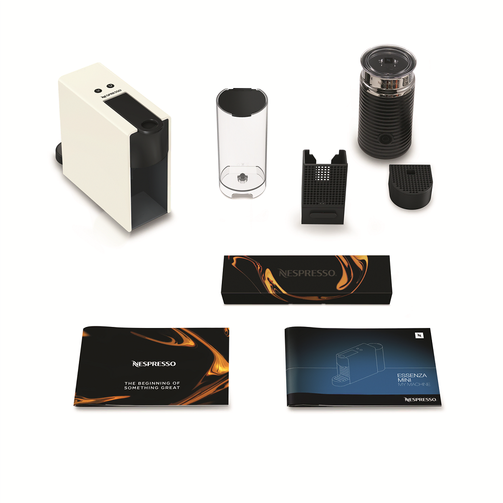 מכונת קפה Nespresso A3NC30-IL-WH-NE כולל מקציף - צבע לבן שנה אחריות ע"י היבואן הרשמי