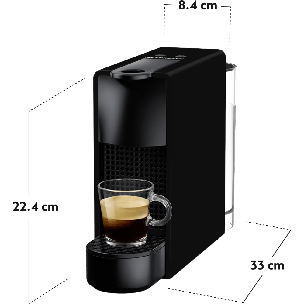 מכונות קפה Nespresso C30-IL-BK-NE Essenza Mini - צבע שחור אחריות ע"י היבואן הרשמי
