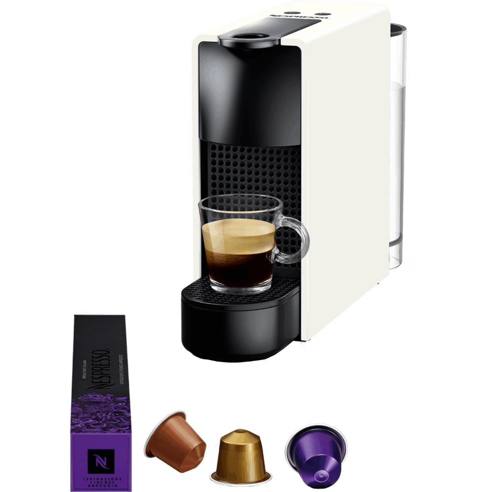 מכונות קפה Nespresso C30-IL-WH-NE2 Essenza Mini - צבע לבן אחריות ע"י היבואן הרשמי