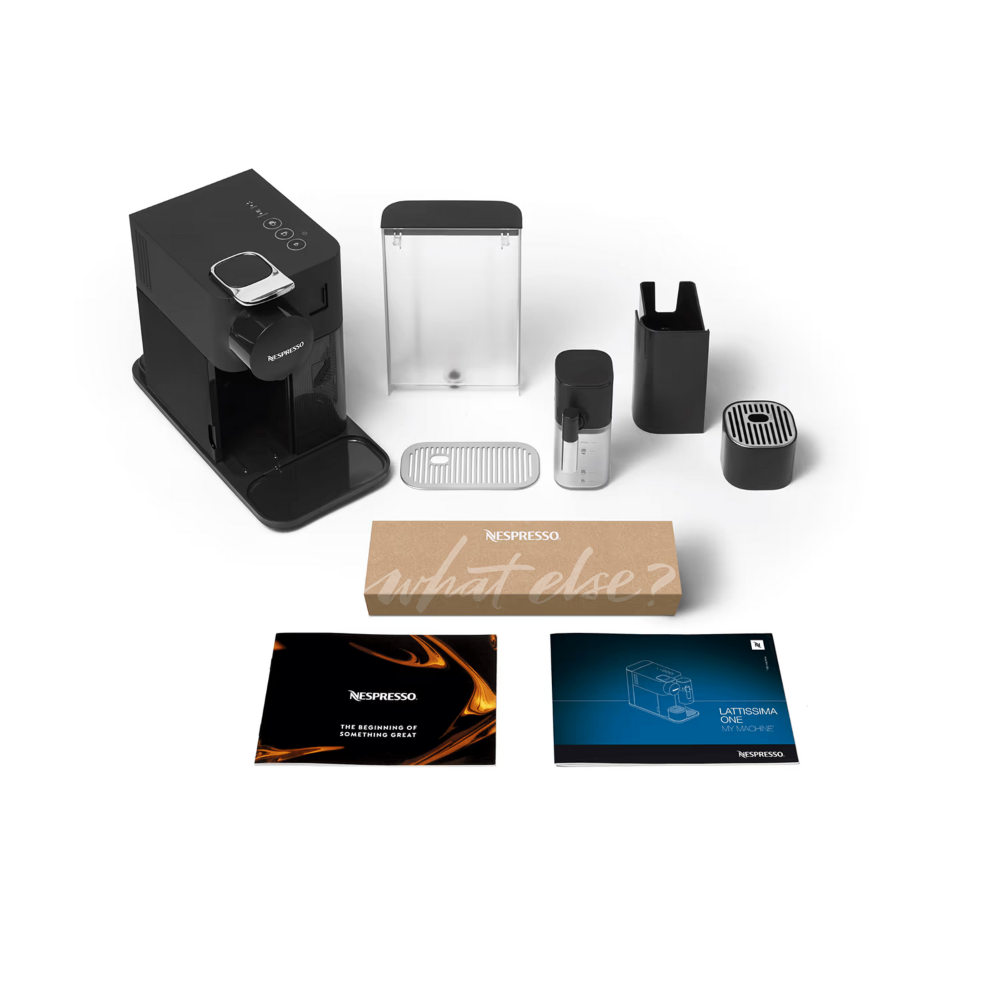 מכונת קפה Nespresso F121 Lattissima One - בצבע שחור אחריות ע"י היבואן הרשמי