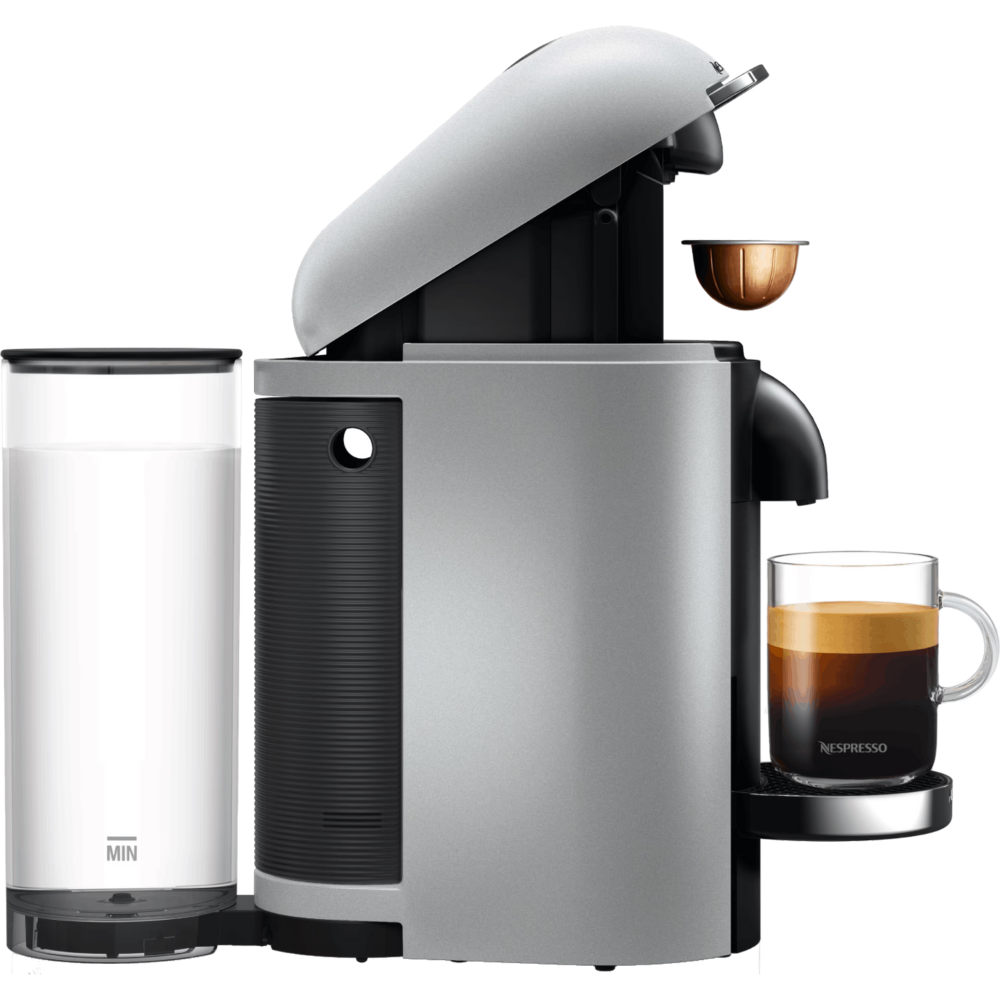 מכונת קפה Nespresso GCB2-IL-SI-NE Vertuo Plus - צבע כסוף שנה אחריות ע"י היבואן הרשמי