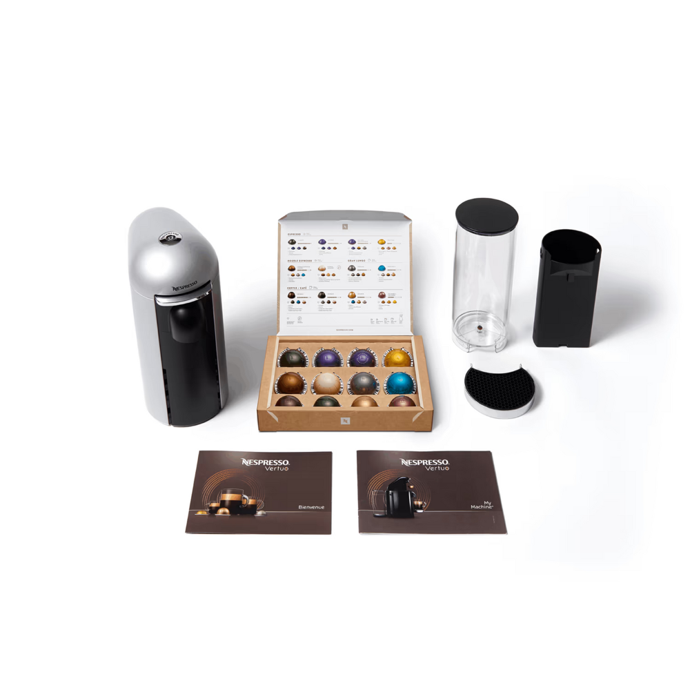 מכונת קפה Nespresso GCB2-IL-SI-NE Vertuo Plus - צבע כסוף שנה אחריות ע"י היבואן הרשמי