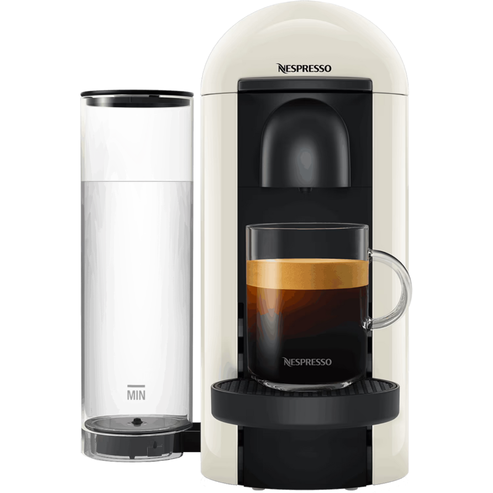 מכונת קפה Nespresso GCB2 Vertuo Plus - צבע לבן שנה אחריות ע"י היבואן הרשמי