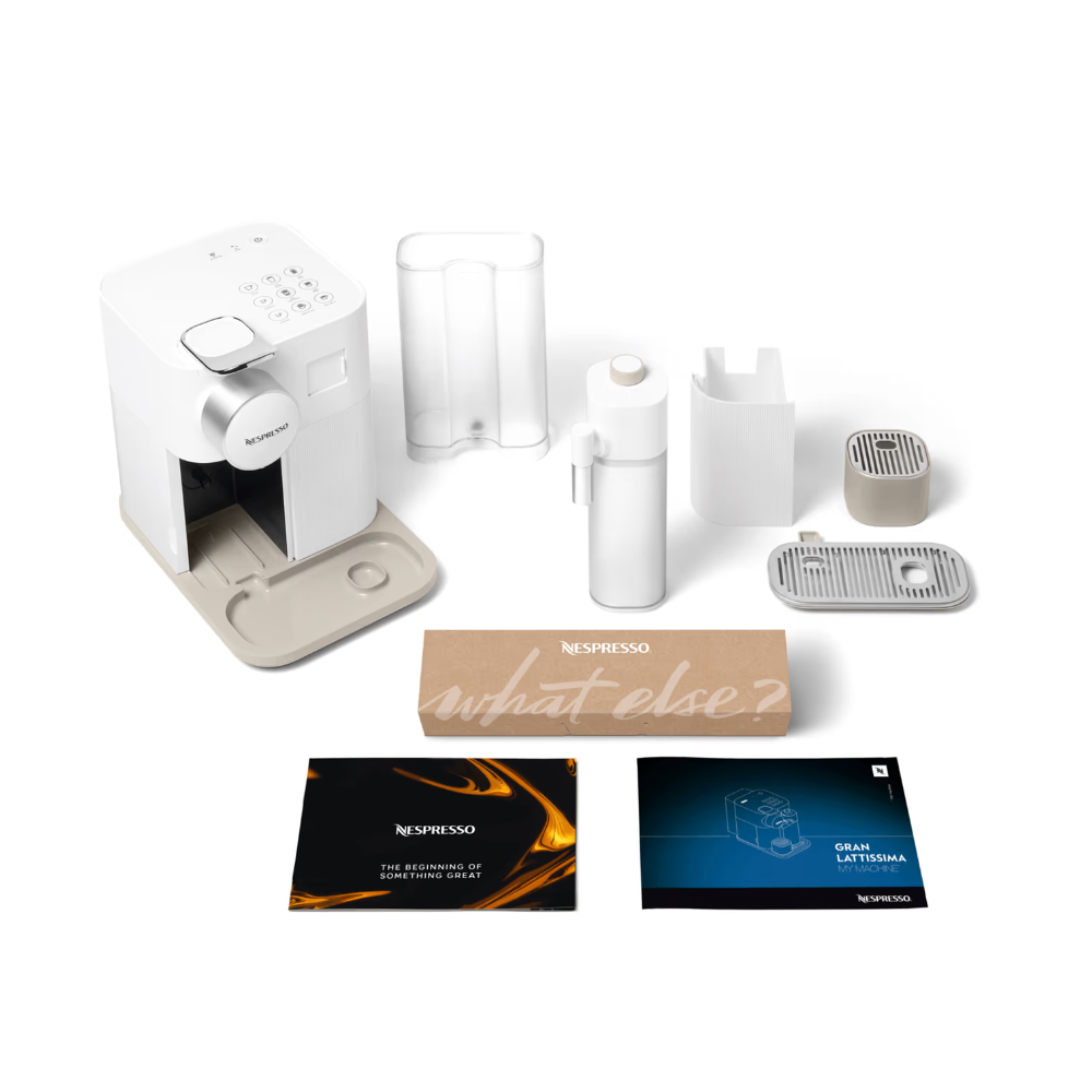 מכונת קפה נספרסו Nespresso Gran lattissima 2.0 F541 לבן - אחריות ע"י היבואן הרשמי