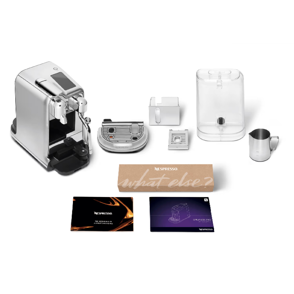 מכונת קפה Nespresso J620 Creatista Pro - צבע נירוסטה שנה אחריות ע"י היבואן הרשמי