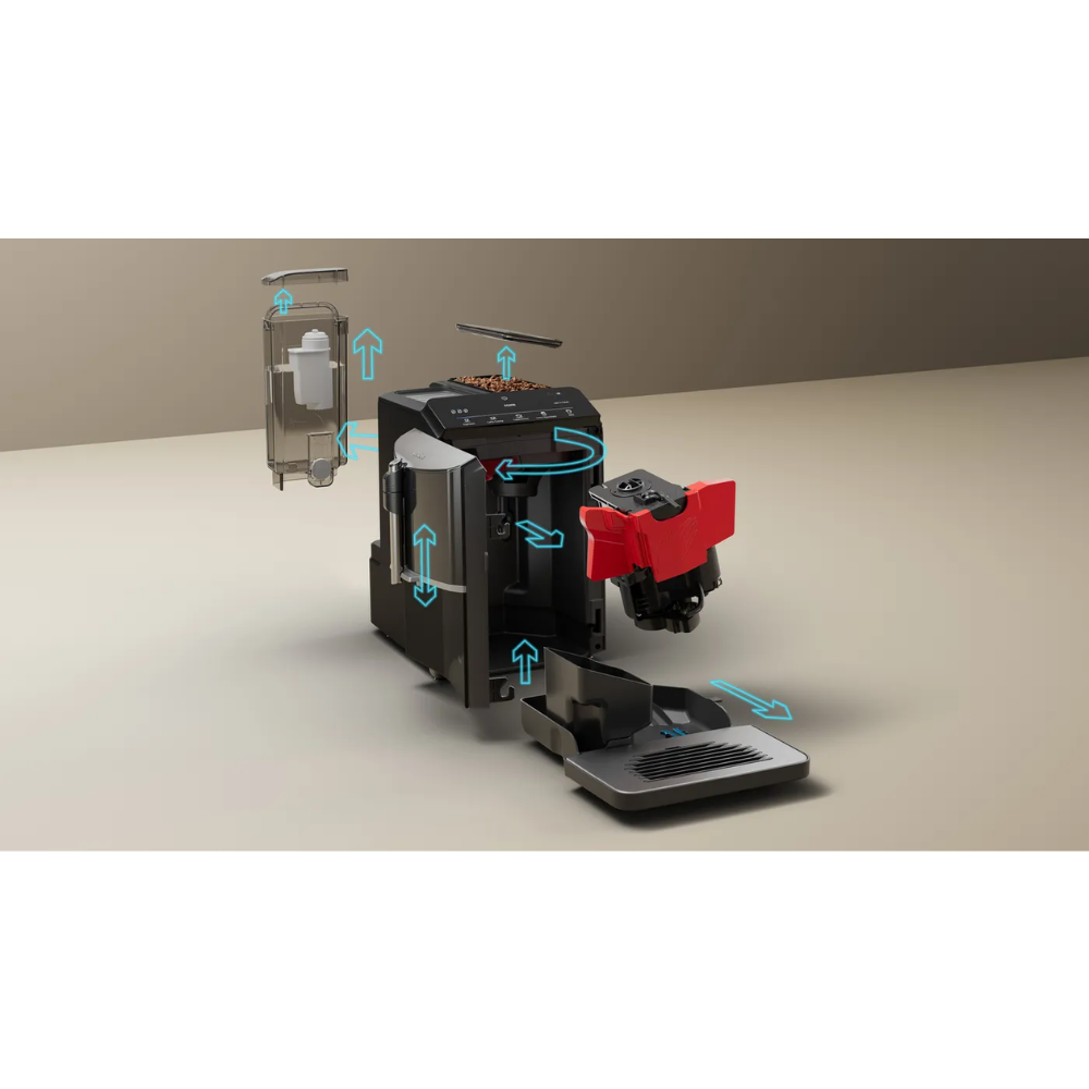 מכונת קפה אוטומטית Siemens EQ.300 TF301E19 - צבע שחור - שנתיים אחריות יבואן רשמי