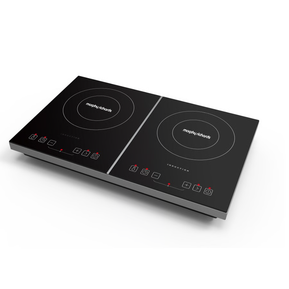כירה כפולה אינדוקציה מזכוכית מחוסמת Morphy Richards 44744 - יבואן רשמי