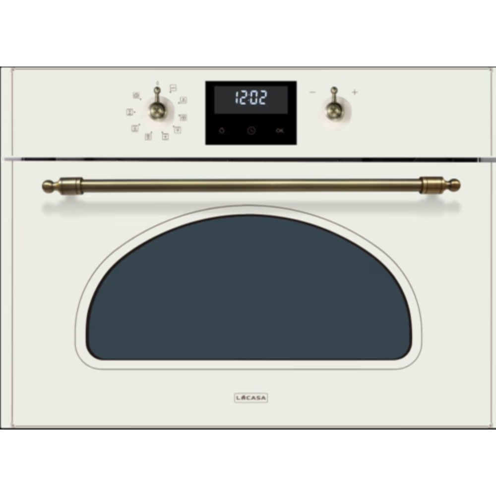 ‎ תנור בנוי קומפקטי משולב מיקרוגל LACASA דגם LCT672MWRCC קרם - יבואן רשמי