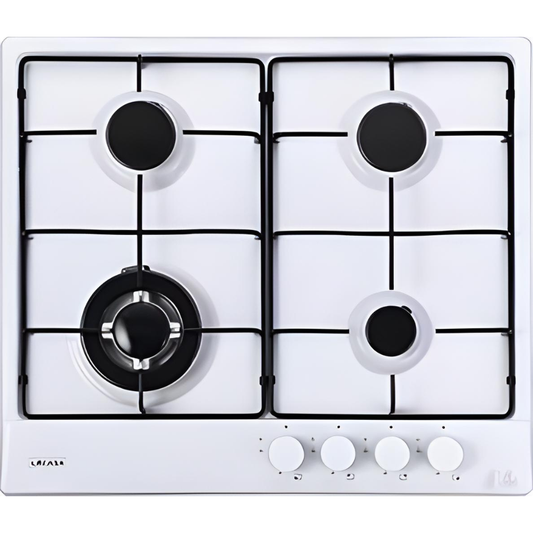 כיריים גז אמייל 60 ס"מ לקאזה דגם LCT60W לבן - יבואן רשמי
