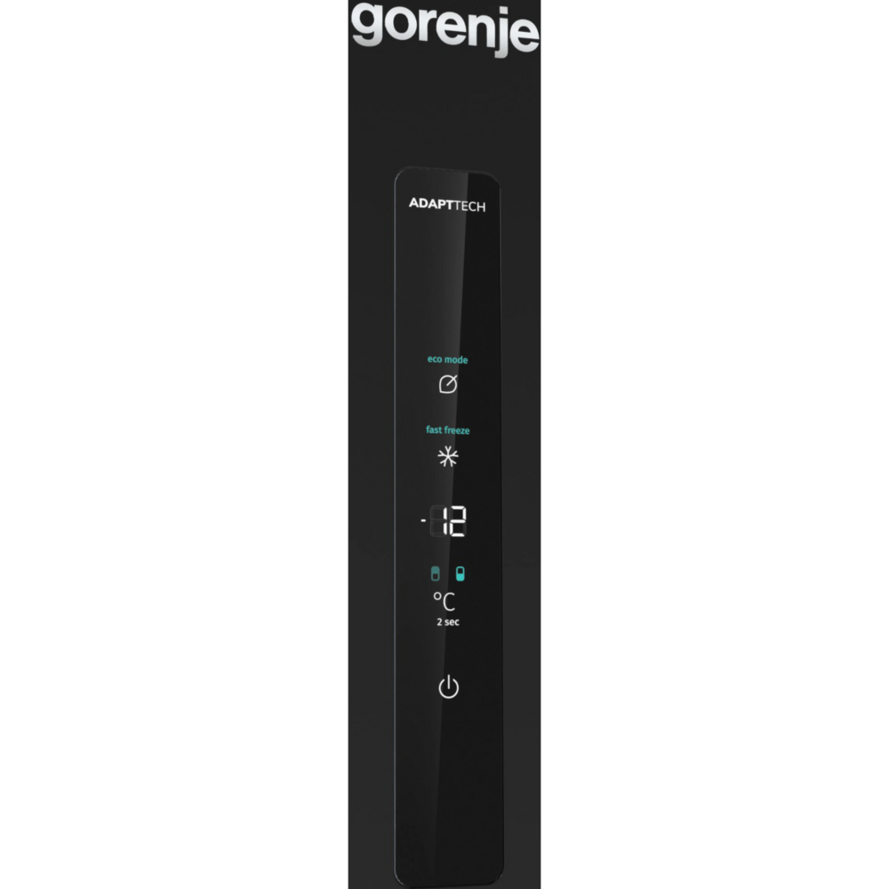 מקרר מקפיא תחתון 330 ליטר Gorenje NRK-6192-ABK - גימור שחור - יבואן רשמי