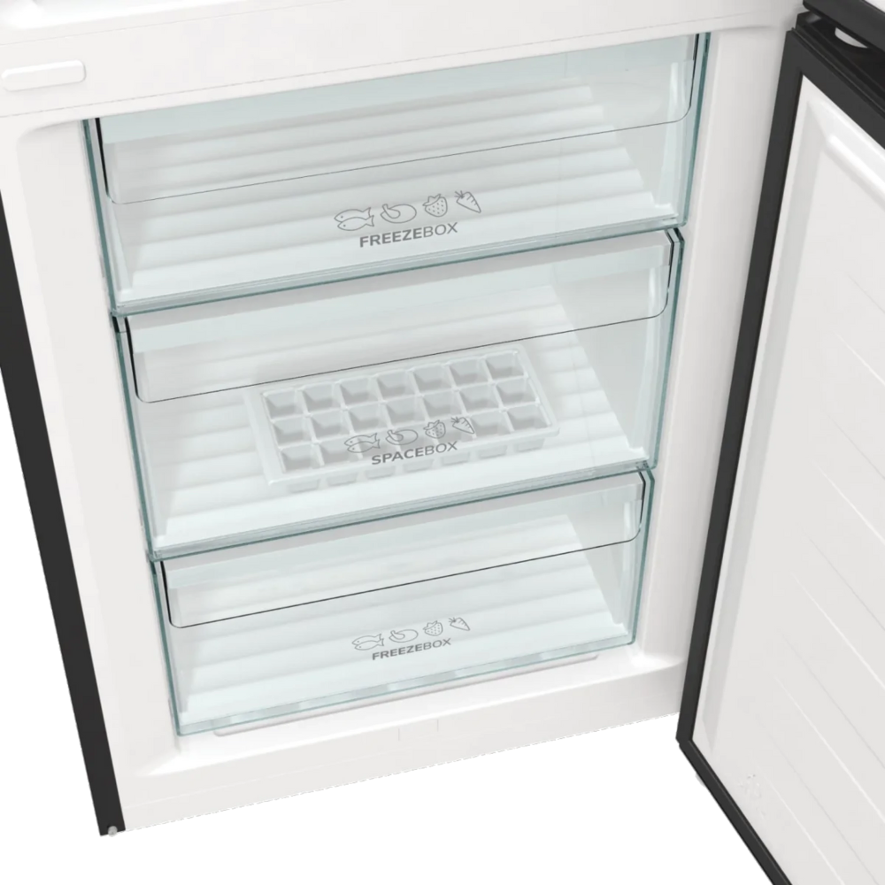 מקרר מקפיא תחתון 331 ליטר Gorenje HY-NRK6202EBXL4 - גימור נירוסטה מושחרת - יבואן רשמי