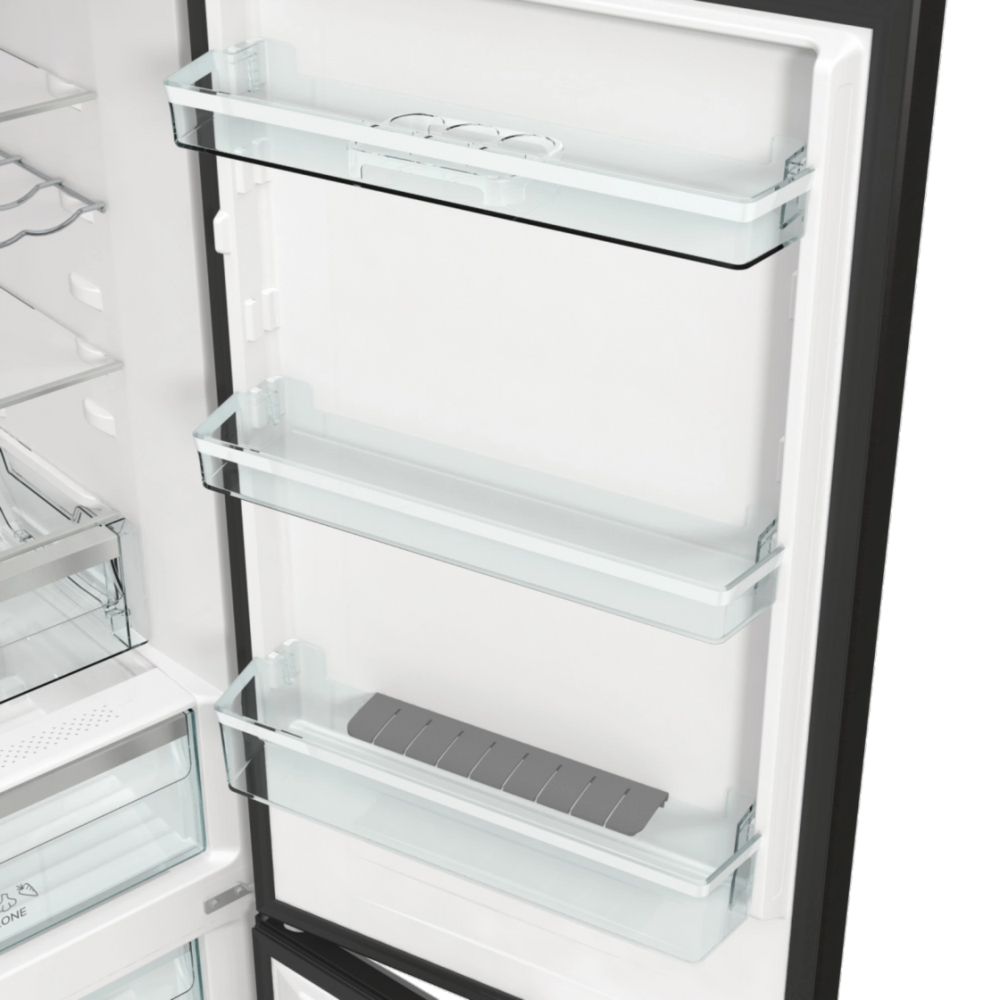 מקרר מקפיא תחתון 300 ליטר Gorenje NRK619EABXL4 יחידה - צבע נירוסטה מושחרת - יבואן רשמי