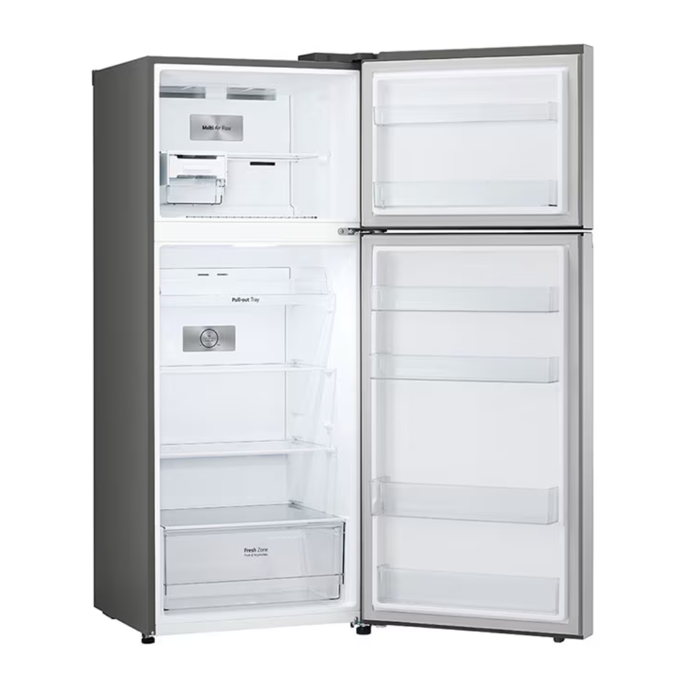 מקרר 2 דלתות מקפיא עליון 395 ליטר LG GR-B445XE No Frost - צבע נירוסטה מוברשת - יבואן רשמי