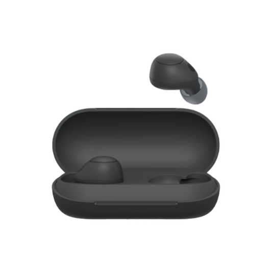 אוזניות אלחוטיות עם משתיק רעשים Sony WF-C700 Bluetooth - צבע שחור שנה אחריות ע"י - יבואן הרשמי