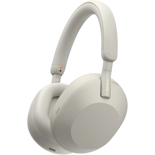 אוזניות אלחוטיות Sony WH-1000XM5S ANC - צבע כסוף שנתיים אחריות ע"י היבואן הרשמי