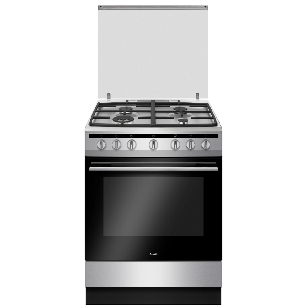 תנור אפייה משולב כיריים Sauter ELEGANT 4780X - גימור נירוסטה אחריות ע"י - יבואן הרשמי