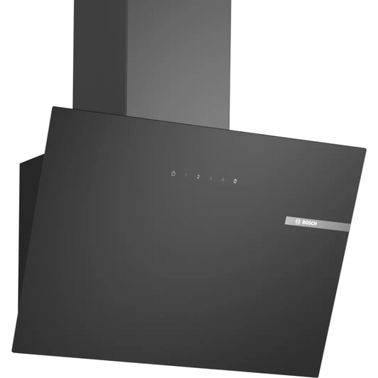 קולט אדים ארובה 60 ס"מ זוויתי דגם DWK65DK60 בוש BOSCH זכוכית שחורה - יבואן רשמי