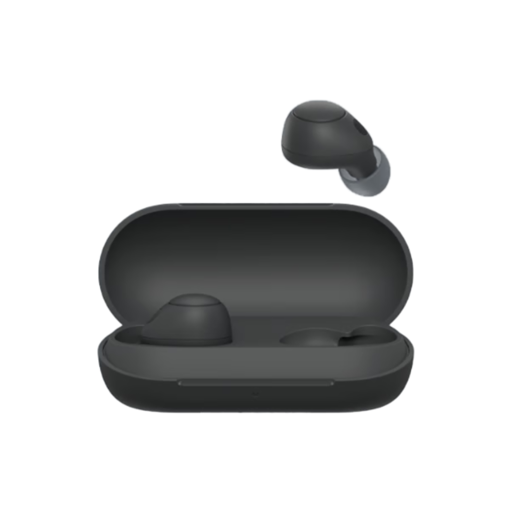 אוזניות אלחוטיות עם משתיק רעשים Sony WF-C700 Bluetooth - צבע שחור שנה אחריות ע"י - יבואן הרשמי