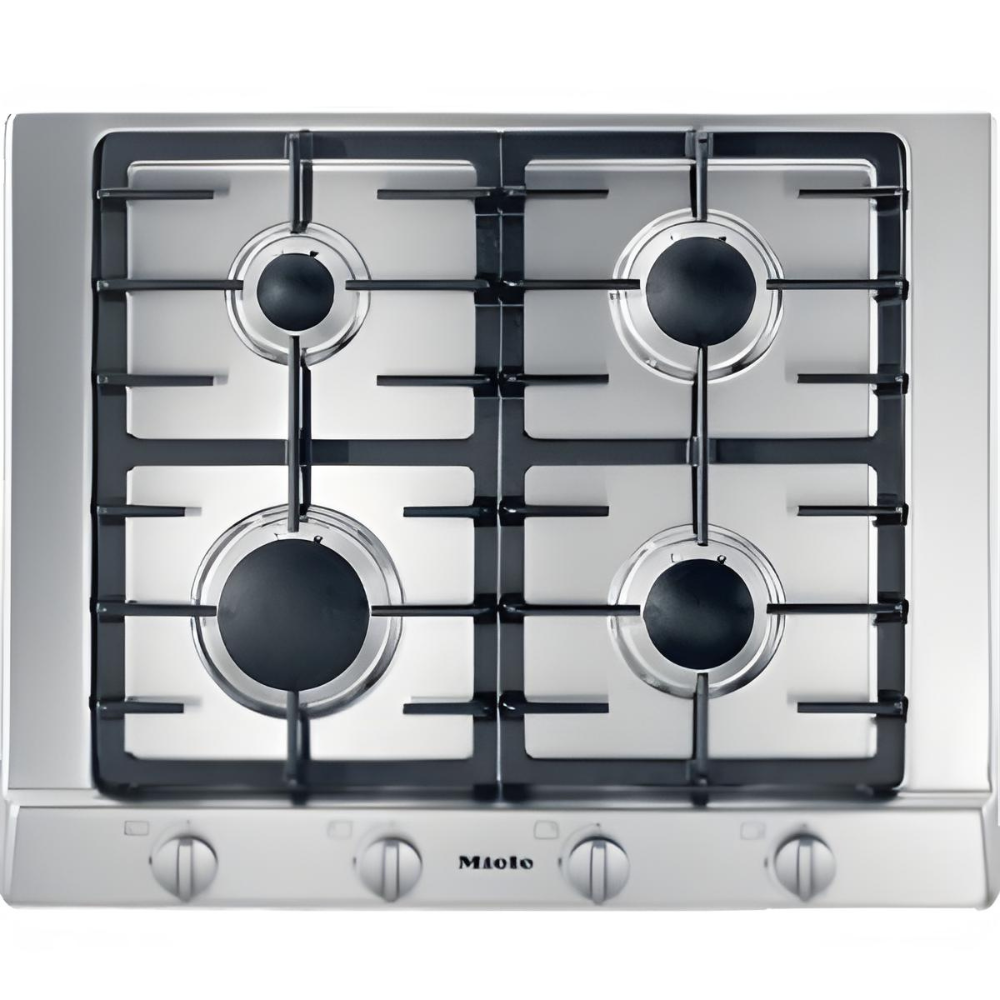 כיריים גז 4 להבות KM2010G Miele רוחב 65 עם מסגרת נירוסטה - יבואן רשמי